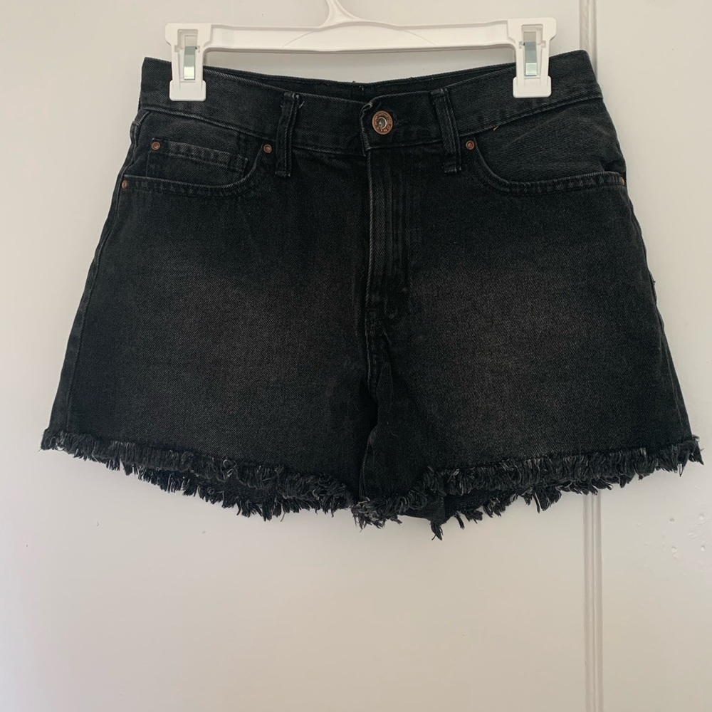 Summer booty cut shorts - light denim, black